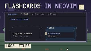 Flashcards in Neovim, Stored in Local Files Update