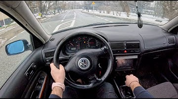 2001 Volkswagen Golf 4 [1.9 TDI 100HP] |0-100| POV Test Drive #1969 Joe Black