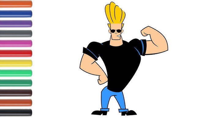 How to Draw Johnny Bravo from Johnny Bravo with Easy Step by Step