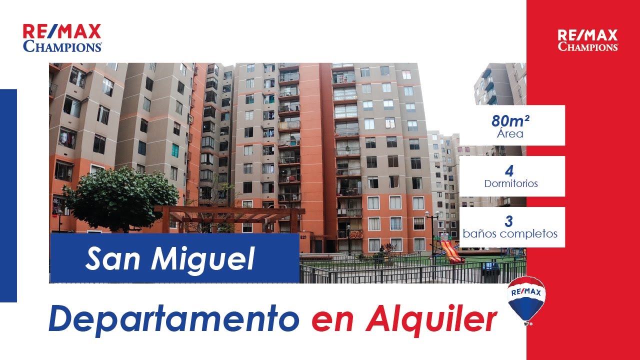 Departamento en alquiler San Miguel RE/MAX Champions Perú YouTube