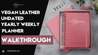 Undated Weekly The Key Planner | Increase Your Productivity To Achieve Your Goals The Key Planner