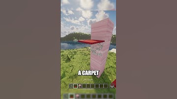 🪄 Floating Carpet Trick in Minecraft No String Needed! #minecraft #minecrafttutorial