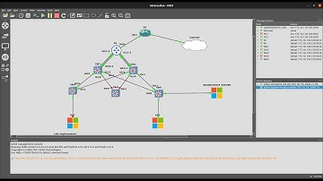 GNS3 full infrastructure setup including windows AD/DNS/DHCP server