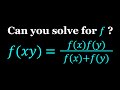 Solving a Nice Functional Equation