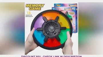 Memory Game Machine Handheld Electronic Memory Game with Light and Sound Puzzle Creative Interactive