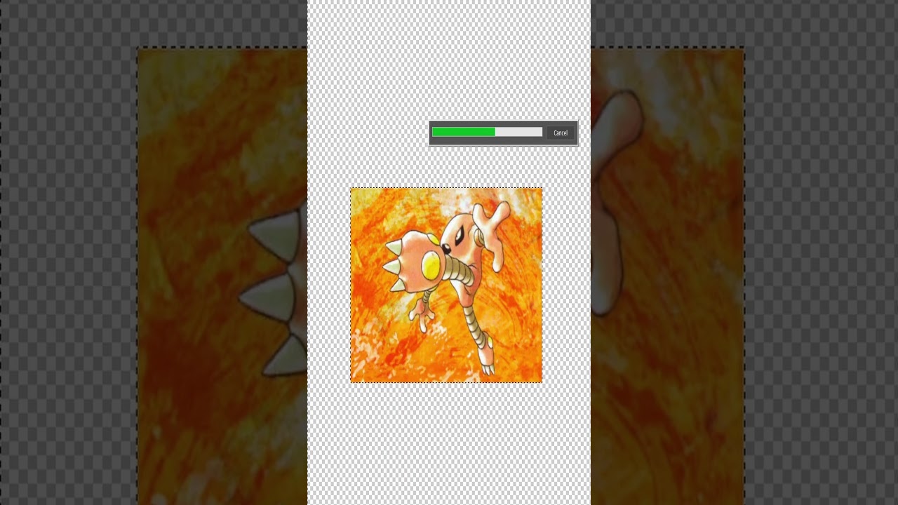 Extending Pokemon Card Art with Photoshop AI - HITMONLEE