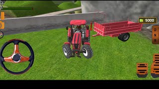 Heavy Tractor Trolley Cargo Simulator 3D - Farming Tractor Driver - Android Gameplay-2023 screenshot 4