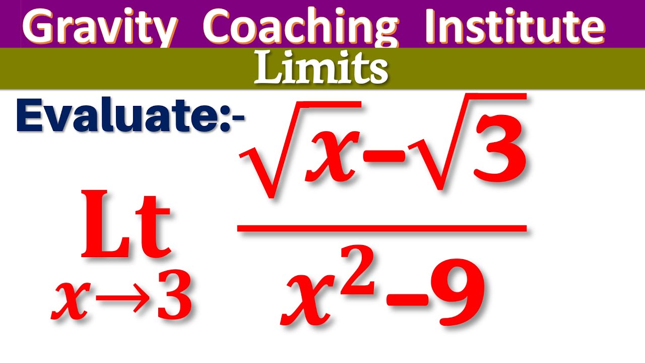 Limit X Tends To 3 x 3 X 2 9 Limit X Tends To 3 Root X Root 3 limit-x-tends-to-3-x-3-x-2-9-limit-x-tends-to-3-root-x-root-3