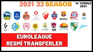 EuroLeague Resmi Transferler 2021-2022 | Fenerbahçe Beko Transfer | Anadolu Efes Transfer