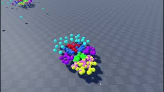 Particle Life Simulation Inside of Roblox (Update)