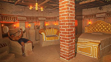 90 Days Building a Stunning Underground House – Primitive Life in Nature