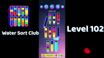🎮 Water Sort Club Level 102 Walkthrough | Fun Liquid Sorting Game 💧 | SolutionGuruji