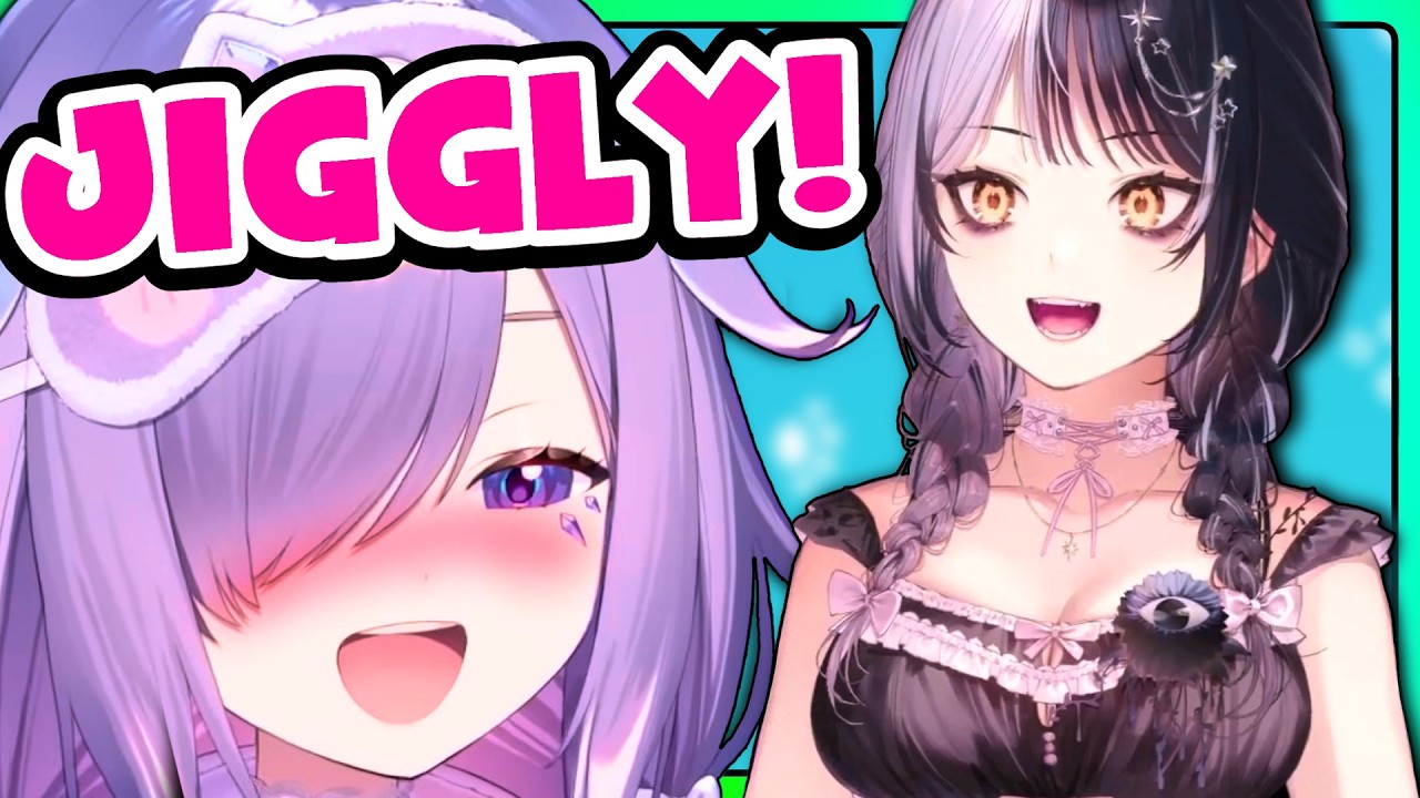 Biboo is losing while reacting to Shiori's nightwear outfit