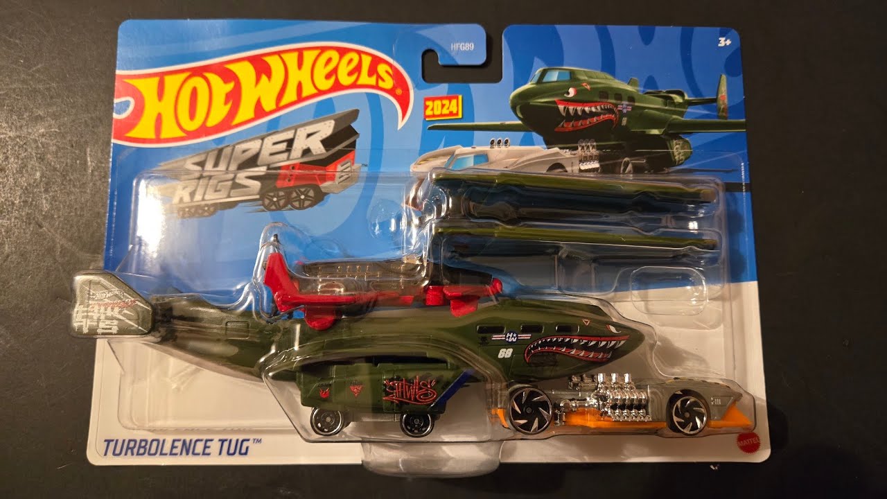 ミニカー Hot Wheels SUPER RIGS TURBOLENCE TUG Hot Wheels Super Rigs Turbolence Tug Diecast Car (Grey