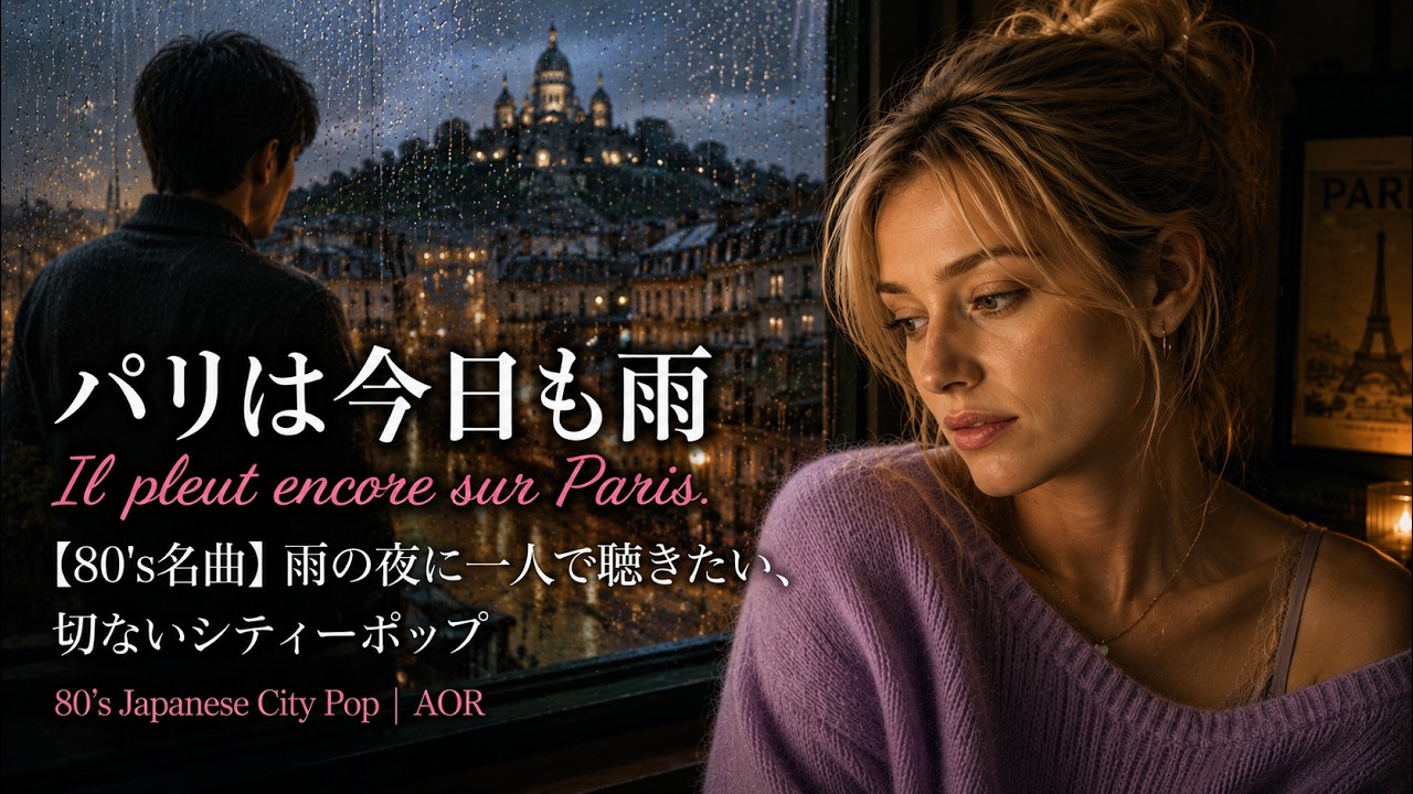 雨の日に始まり、雨の日に終わった恋 | パリは今日も雨 (Il Pleut encore sur Paris.) | 80's Japanese City Pop | AOR