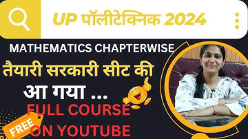 Linear and Quadratic equation   . Polytechnic Entrance Examinations 2024 .