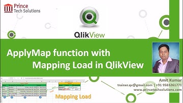 QlikView Tutorial | ApplyMap function with Mapping Load in QlikView
