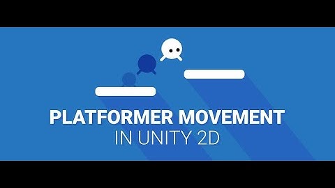 2D MOVEMENT IN UNITY | tutorial | unity