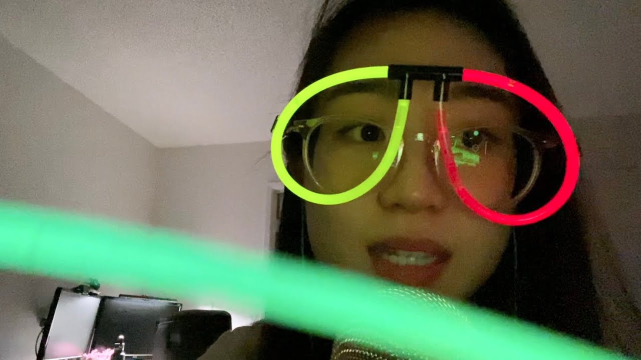 ASMR Glowstick lightsaber mouthsounds
