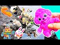 Toy Learning Fun | Kids Learn Animal Names at the Rock Pool: Dog Goat Snake Puffin Sheep