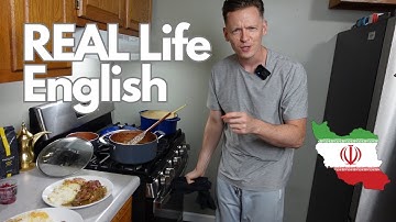 Learn Real Life English While Cooking Persian Fesenjan 🥘🇮🇷 | Comprehensible Input