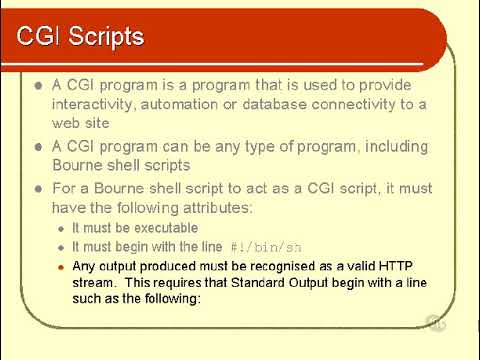 CGI Scripts  - Shell Scripting -18