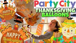Balloon Shopping at PARTY CITY Thanksgiving Turkey Balloons! SOLD OUT!?! + Christmas Decorations