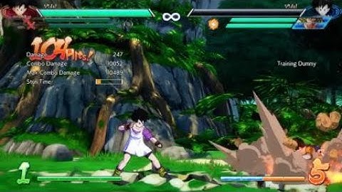 DBFZ - Bardock corner 2M TOD combo (Bardock Videl SSJ Goku 1 bar start)