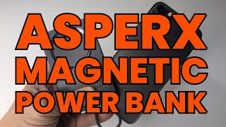 Power Up Anywhere with AsperX 10,000mAh Magnetic Power Bank!