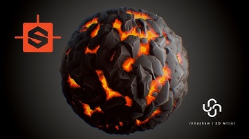TIMELAPSE | Substance Designer Tutorial l Stylized Lava