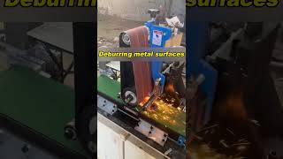 Multi-station surface deburring machine#polishing #deburring #grinding