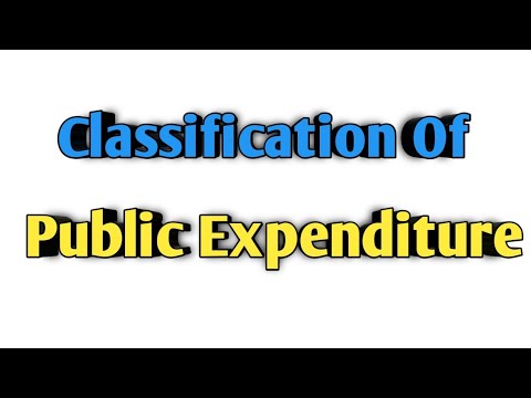 Video: Jak Jsou Klasifikovány Výdaje