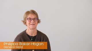 Play video: Philippa Baker Hogan (standing for council – General Ward)