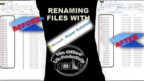 How to rename many files in folder with power automate | Best trick for virtual assistants on fiver