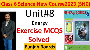 Class 6 Science Unit8 Mcqs |New Course SNC || Class 6 Science New Book Objective Exercise Questions.