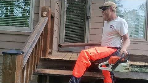 Deck Demolition with a Chainsaw???