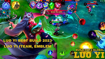 Luo Yi Best Build 2023!! Spells, Skill Combo, Luo Yi Top 1 Global Build!! ~Mobile Legends