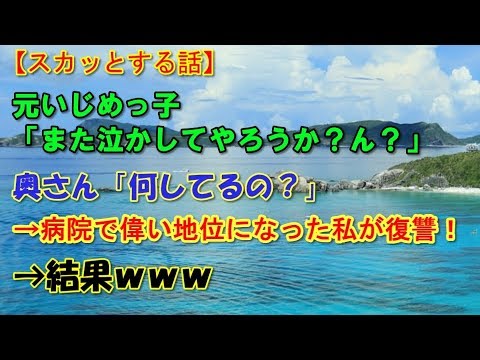 【スカッとする話】元いじめっ子「また泣かしてやろうか？ん？」奥さん「何してるの？」→病院で偉い地位になった私が復讐！→結果ｗｗｗ