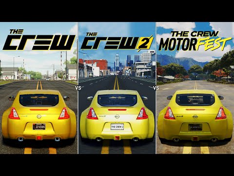 : The Crew vs The Crew 2 vs The Crew Motorfest | Physics and Details Comparison