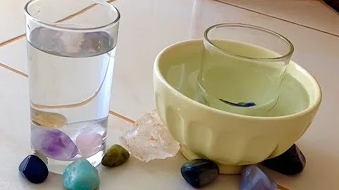 Como energizar água com cristal?