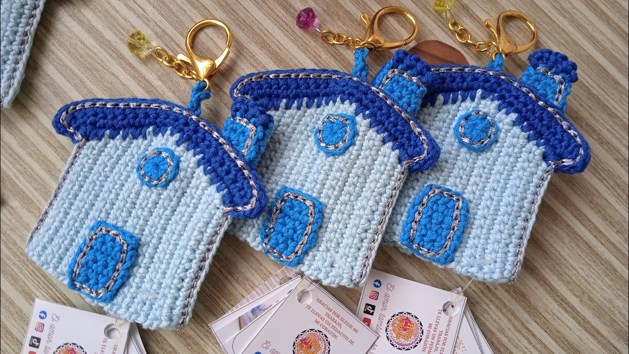 💯 #pedidos Guardallaves modelo Casita Tejido a crochet #emprendimiento ‼️ Hilda Tejidos 🔔