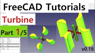 Create the Turbine using FreeCAD (part1/5)