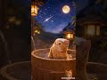 流れ星にお願いするむぎ🌠