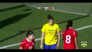 Brasil 4x0 Chile - Torneio Internacional Cidade de São Paulo feminino 11 12 2011