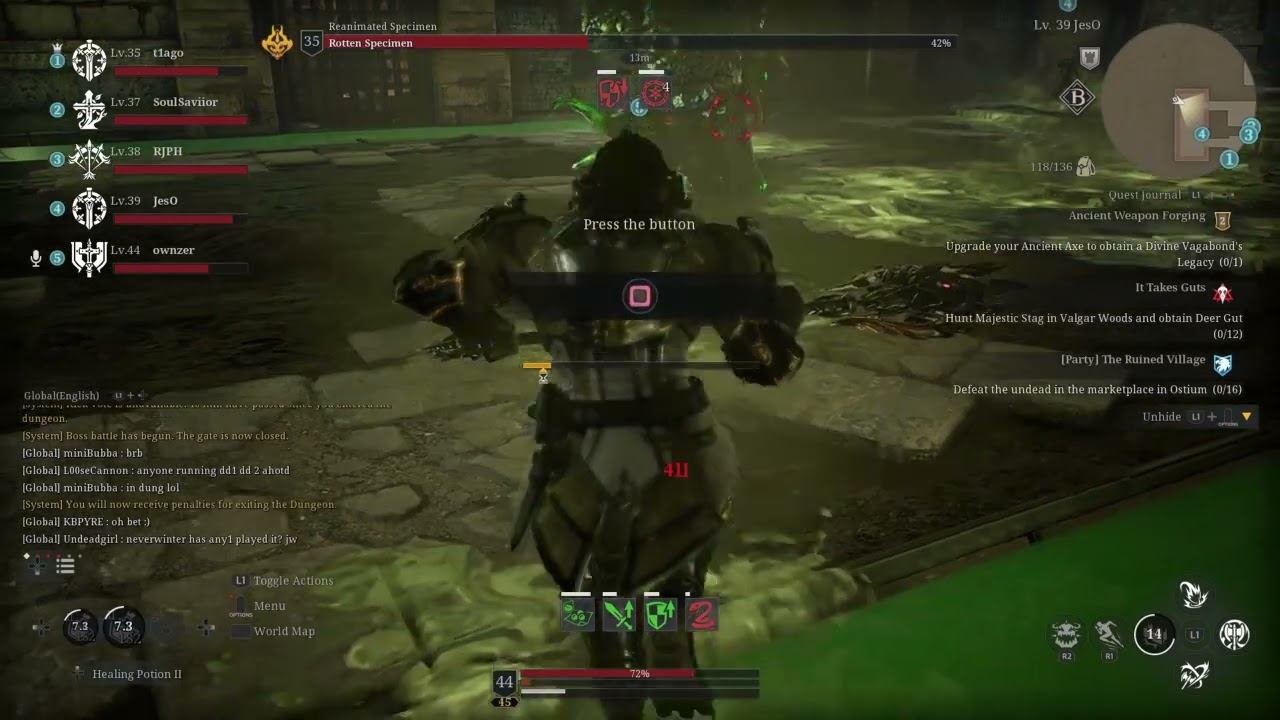 Bless Unleashed- Berserker Solo Abby Dungeon