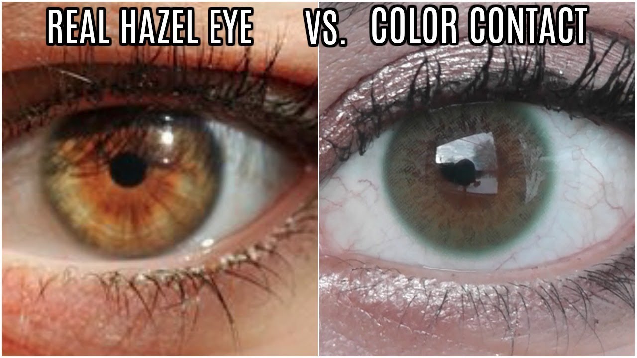 Most REALISTIC Hazel Contact Lenses! | TTDEYE Iris Green Review - YouTube