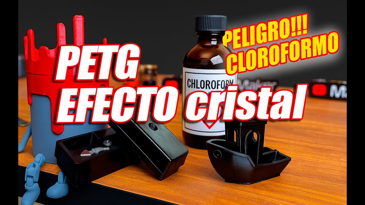 Fotograma de Esto NO es resina… es PETG alisado con cloroformo