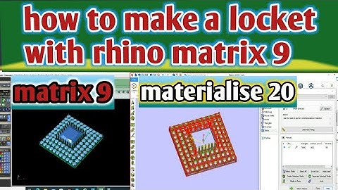 how to make a locket with matrix 9 rhino 5