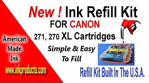 Refill Kit For Canon MG5720, MG5721, MG5821, MG6822,  MG6820