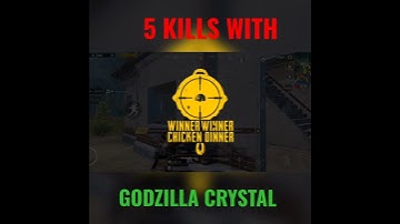 5 Kills With Godzilla Crystal pubg mobile godzilla vs king kong #pubgshort #shorts #shortvideo